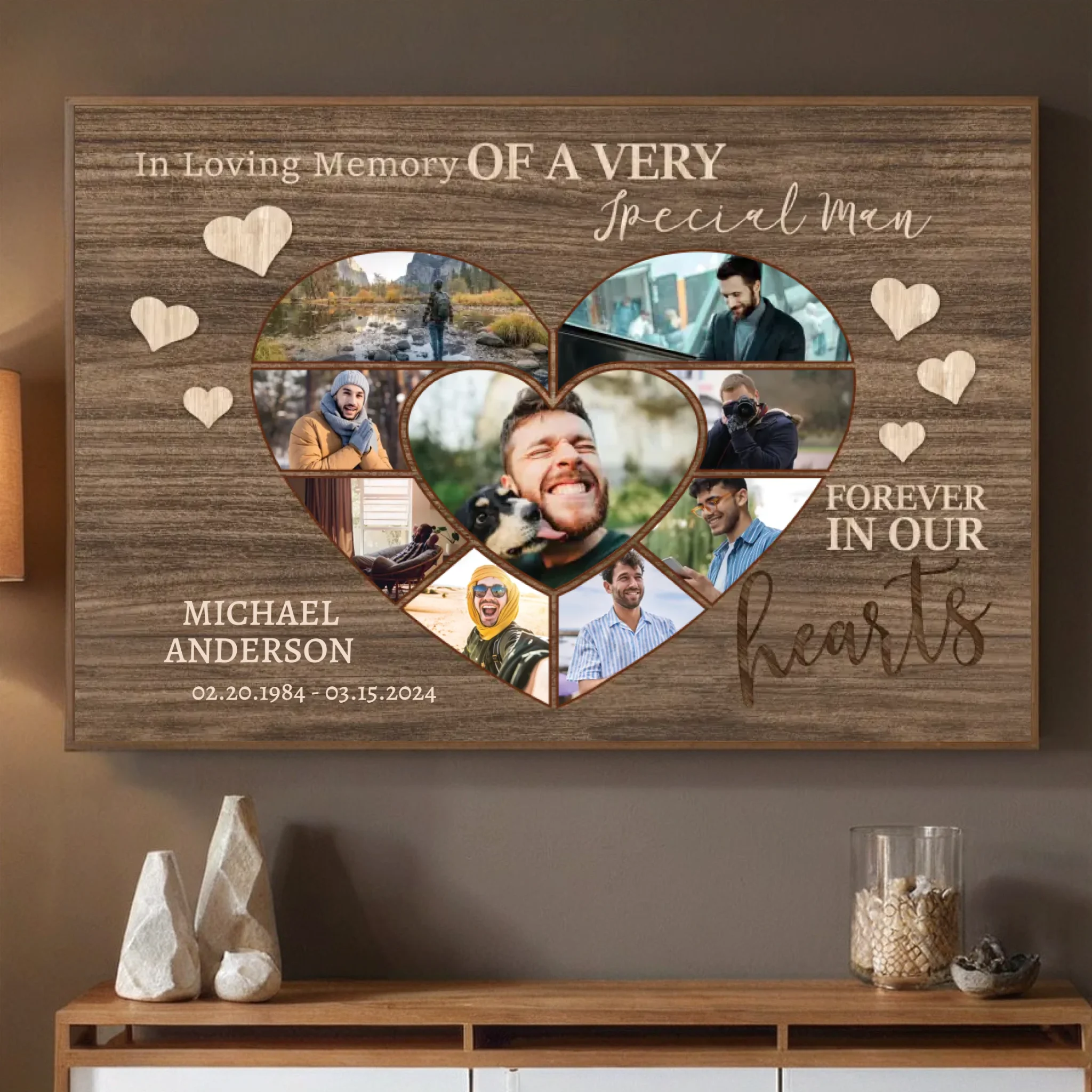 Personalized Memorial for Brother – A Gentle Way to Keep Him Close - 89Prints
