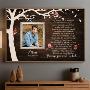 A Lasting Tribute to Your Brother – Custom Memorial Poster to Remember Always - 89Prints