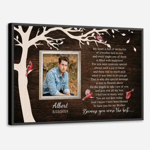 A Lasting Tribute to Your Brother – Custom Memorial Poster to Remember Always - 89Prints