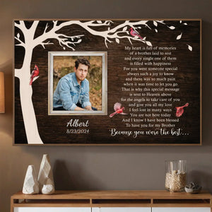 A Lasting Tribute to Your Brother – Custom Memorial Poster to Remember Always - 89Prints