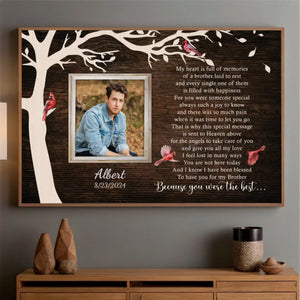 A Lasting Tribute to Your Brother – Custom Memorial Poster to Remember Always - 89Prints