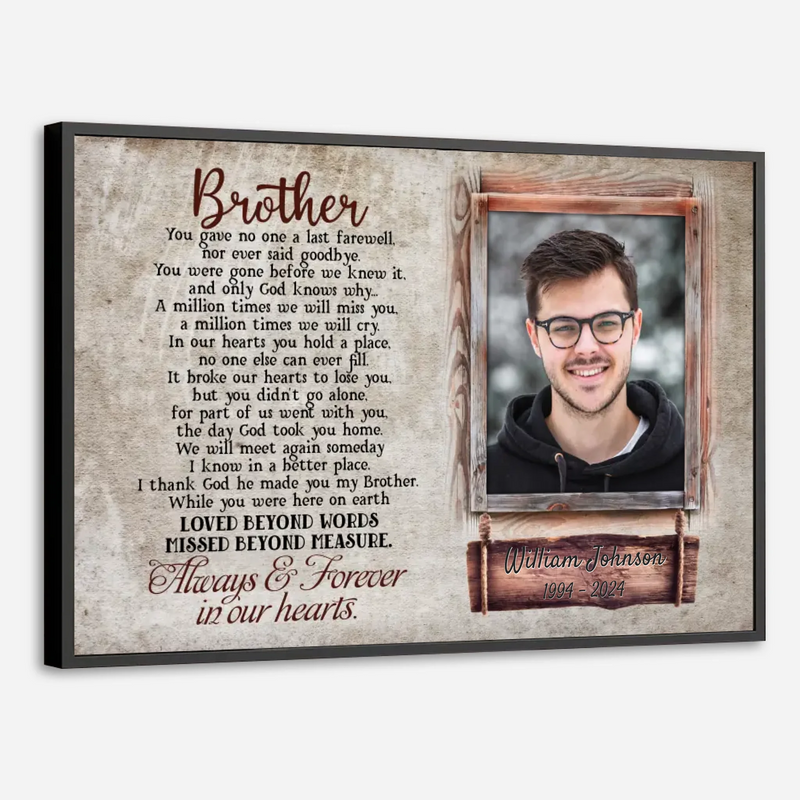 Brother or Sister’s Memory – Personalized Tribute Poster - 89Prints