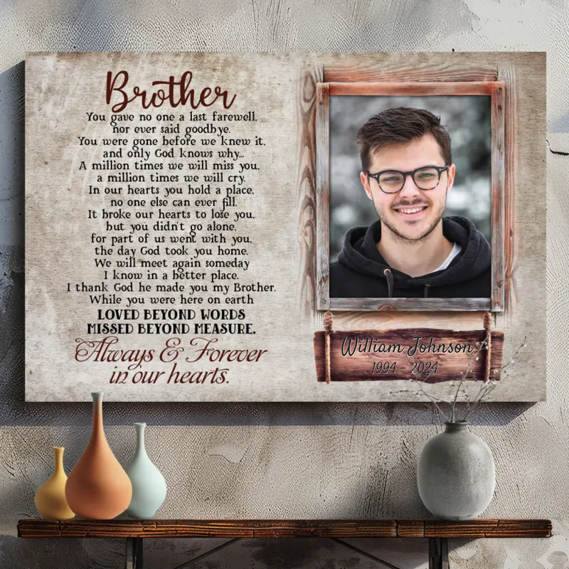 Commemorate Your Brother or Sister’s Memory with a Personalized Canvas from 89Prints