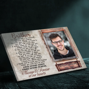 Commemorate Your Brother or Sister’s Memory with a Personalized Canvas from 89Prints