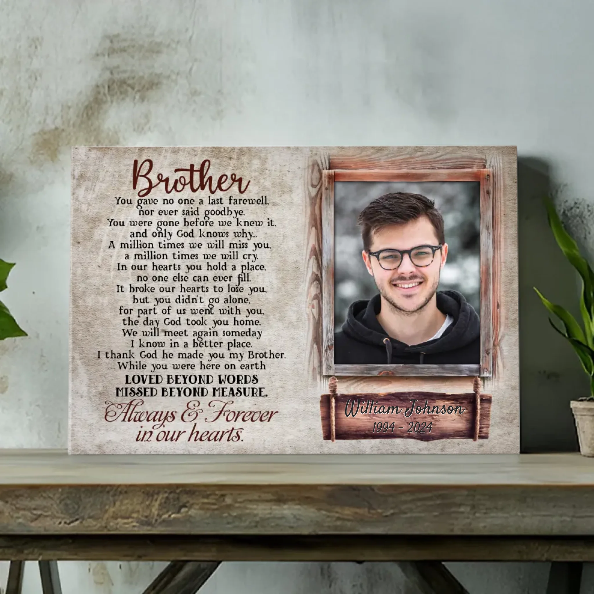 Commemorate Your Brother or Sister’s Memory with a Personalized Canvas from 89Prints