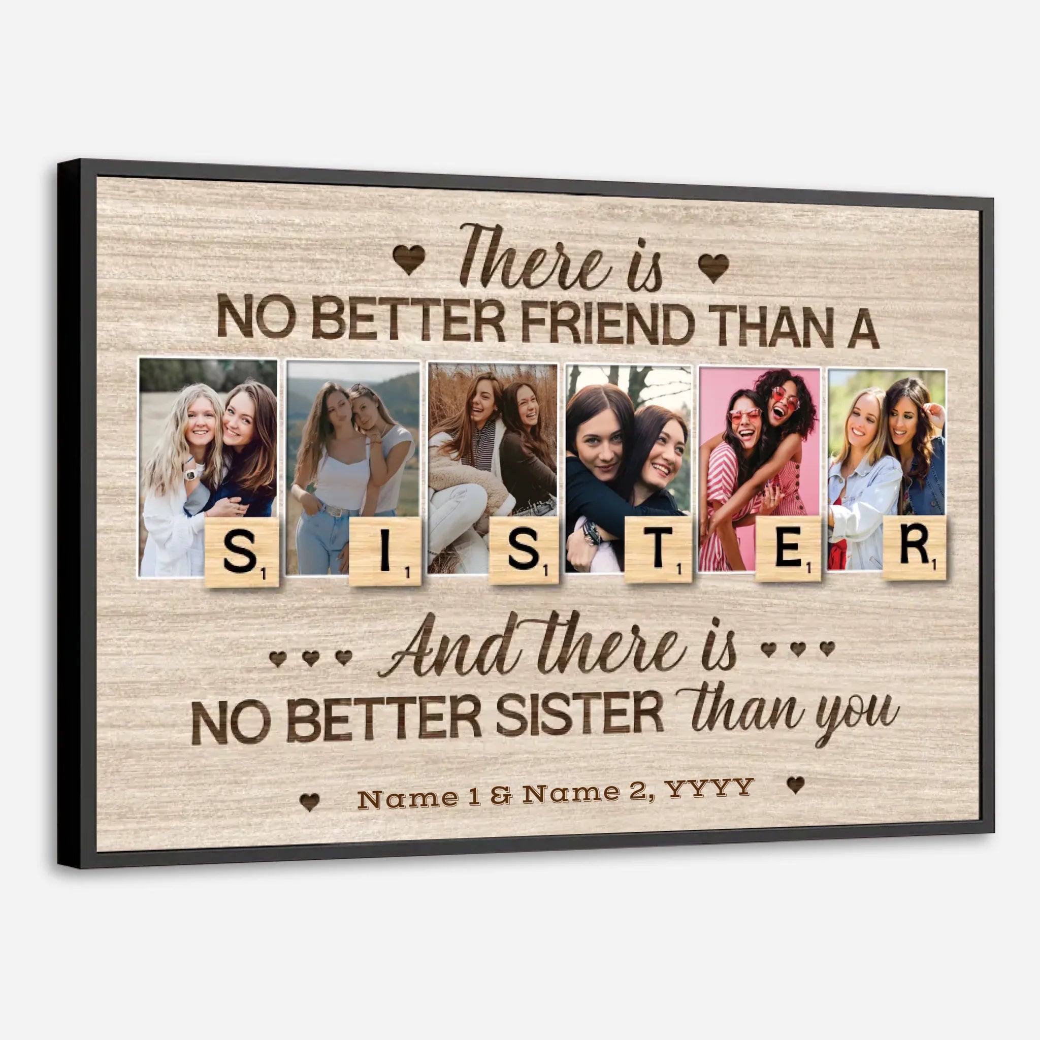 Personalized Sister Gift – A Bond Captured in Art - 89Prints