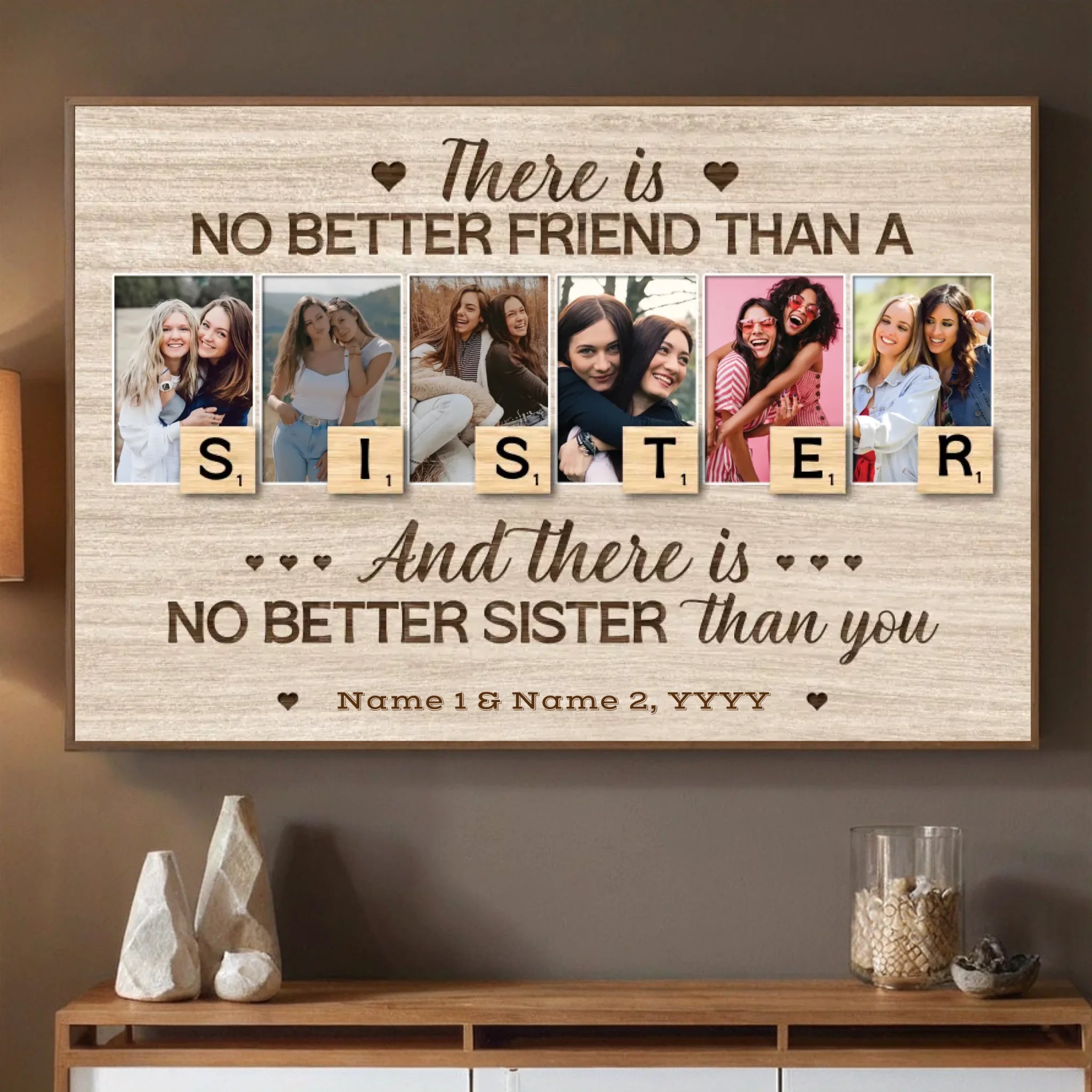 Personalized Sister Gift – A Bond Captured in Art - 89Prints