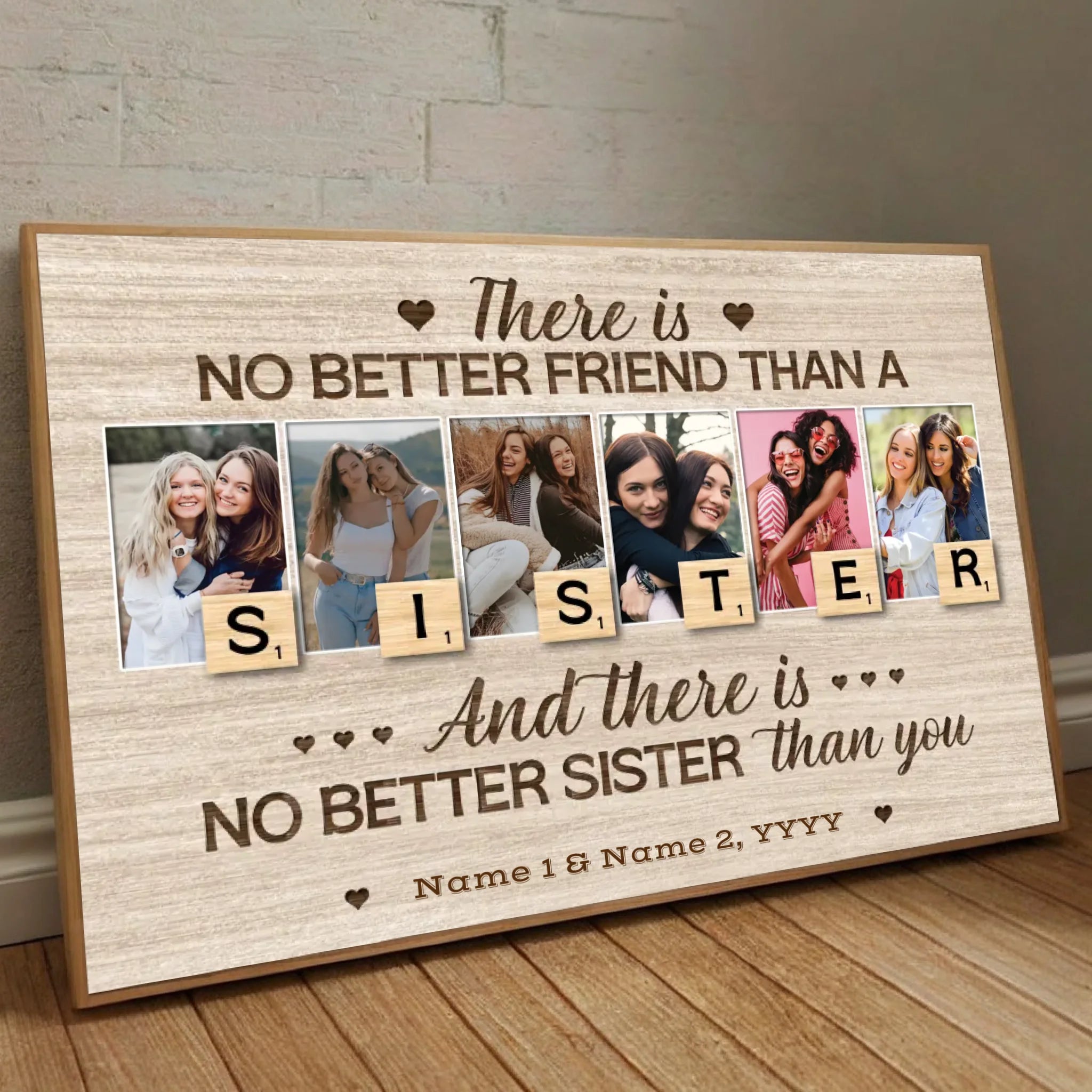 Personalized Sister Gift – A Bond Captured in Art - 89Prints