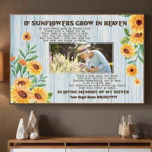 Personalized In Loving Memory Poster for Sister – A Gentle Tribute of Love - 89Prints