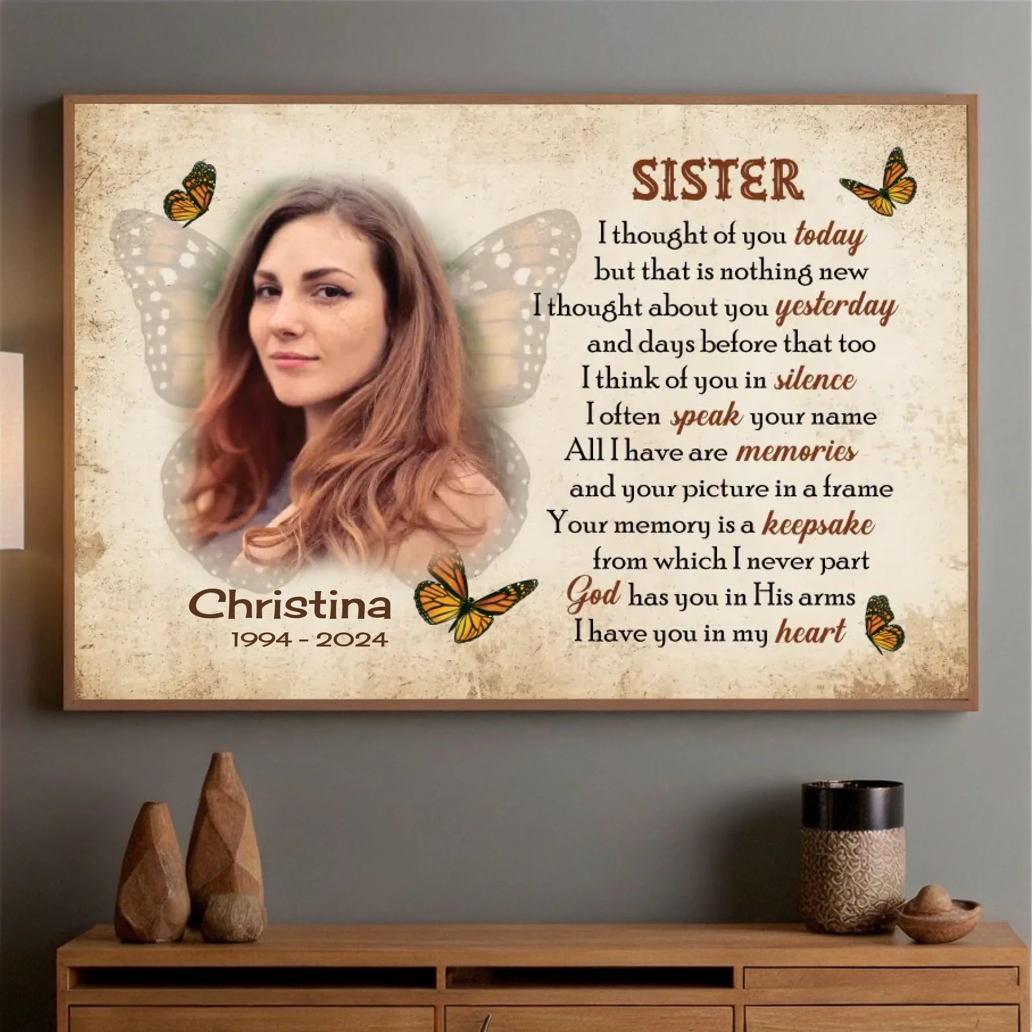 A Personalized Poster for Sister – Honoring Her with Love - 89Prints
