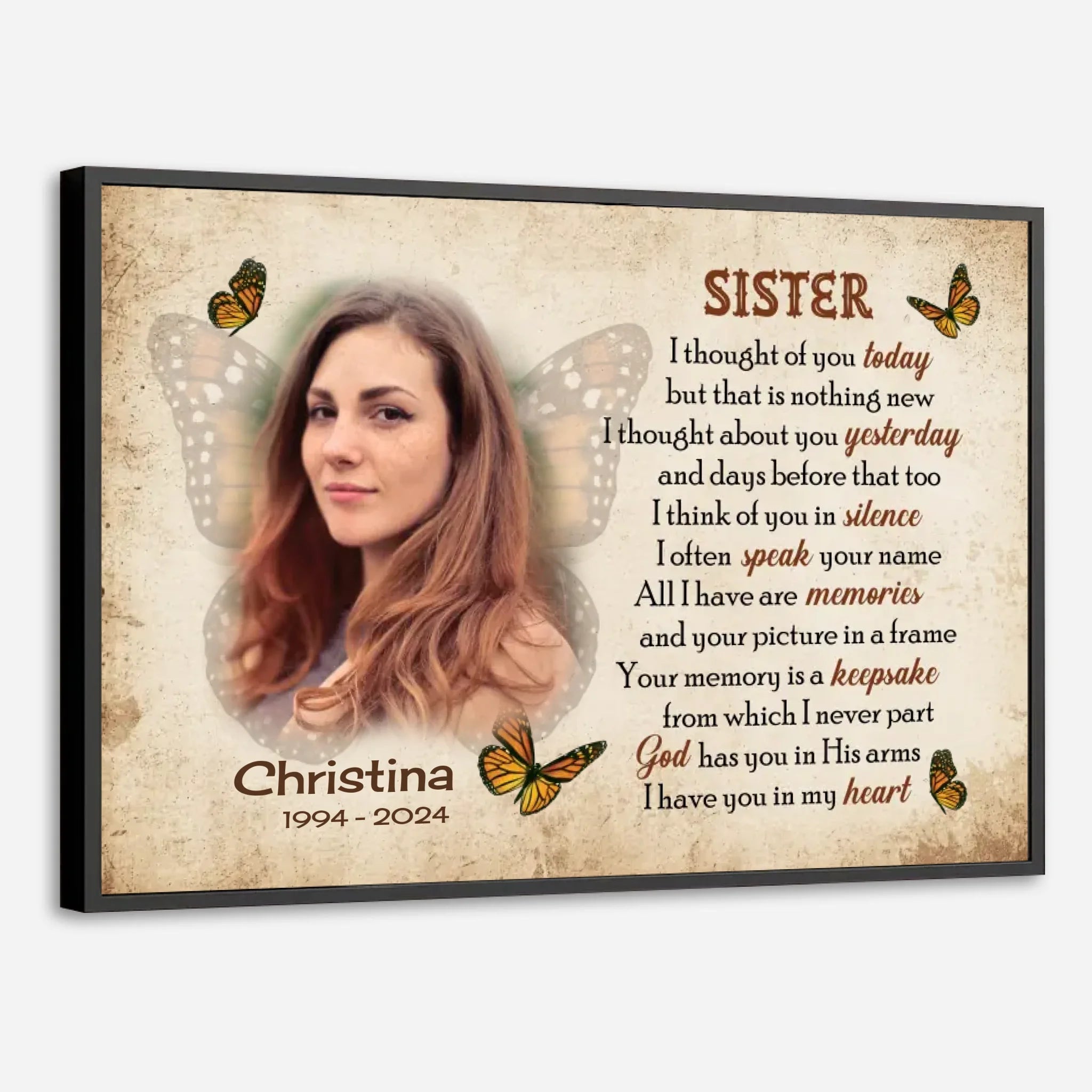 A Personalized Poster for Sister – Honoring Her with Love - 89Prints