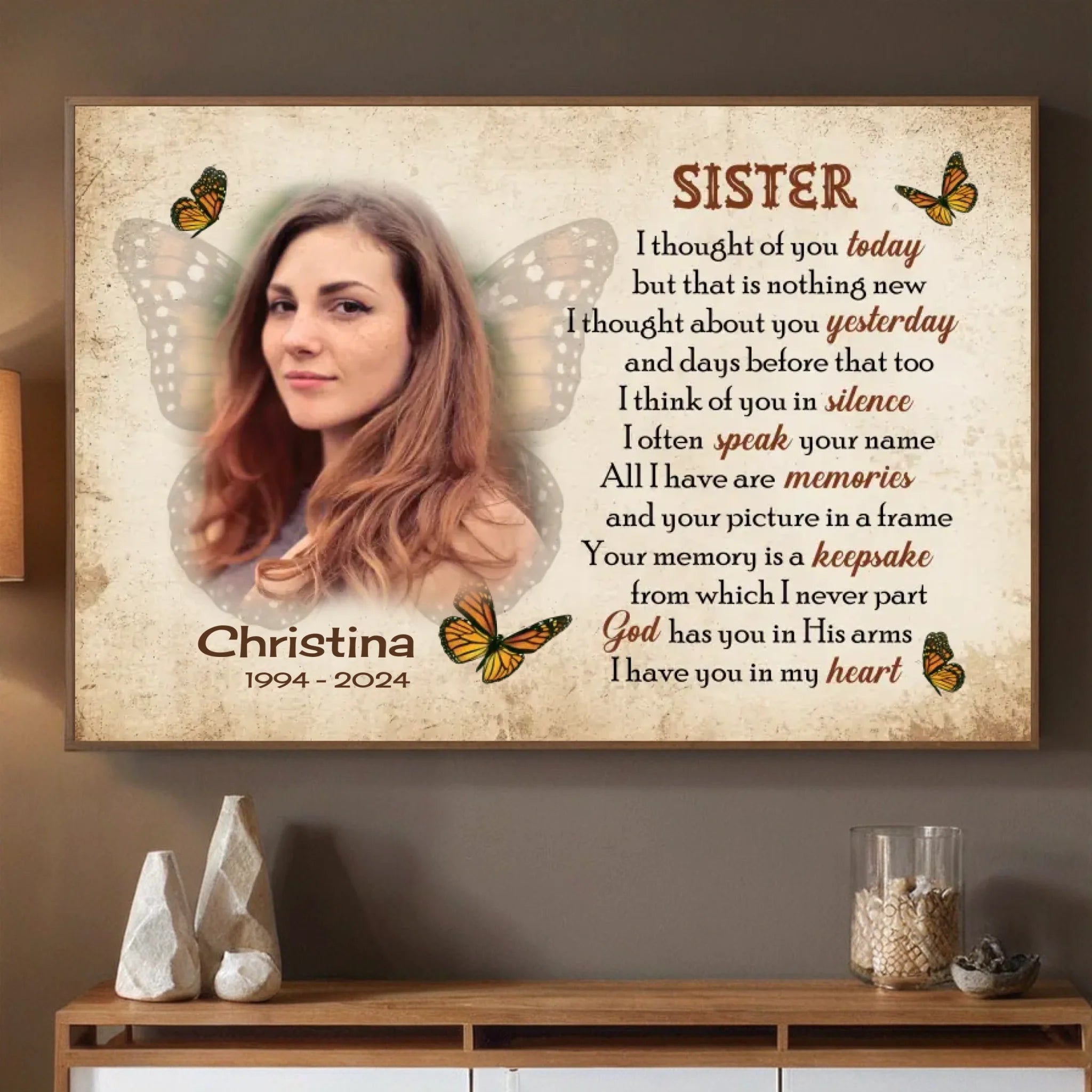 A Personalized Poster for Sister – Honoring Her with Love - 89Prints