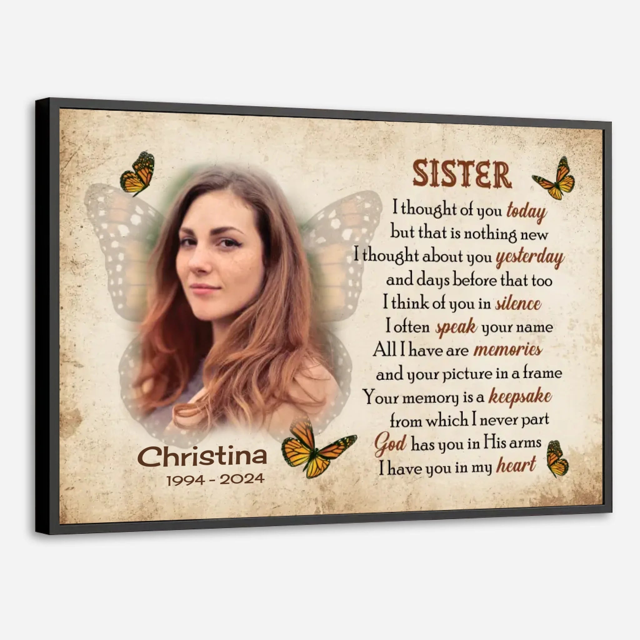 A Personalized Poster for Sister – Honoring Her with Love - 89Prints