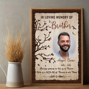 Custom Poster – Gentle Tribute to a Brother or Sister in Heaven - 89Prints