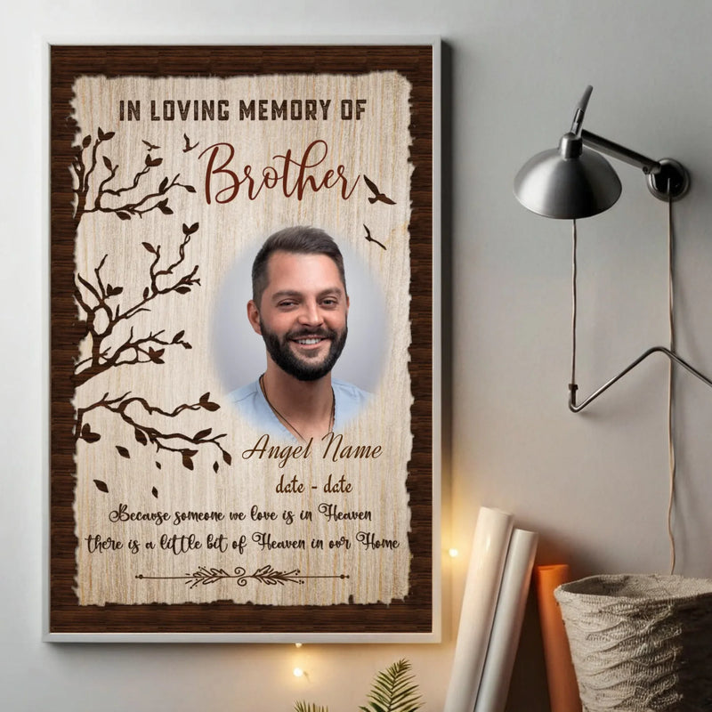 Custom Poster – Gentle Tribute to a Brother or Sister in Heaven - 89Prints