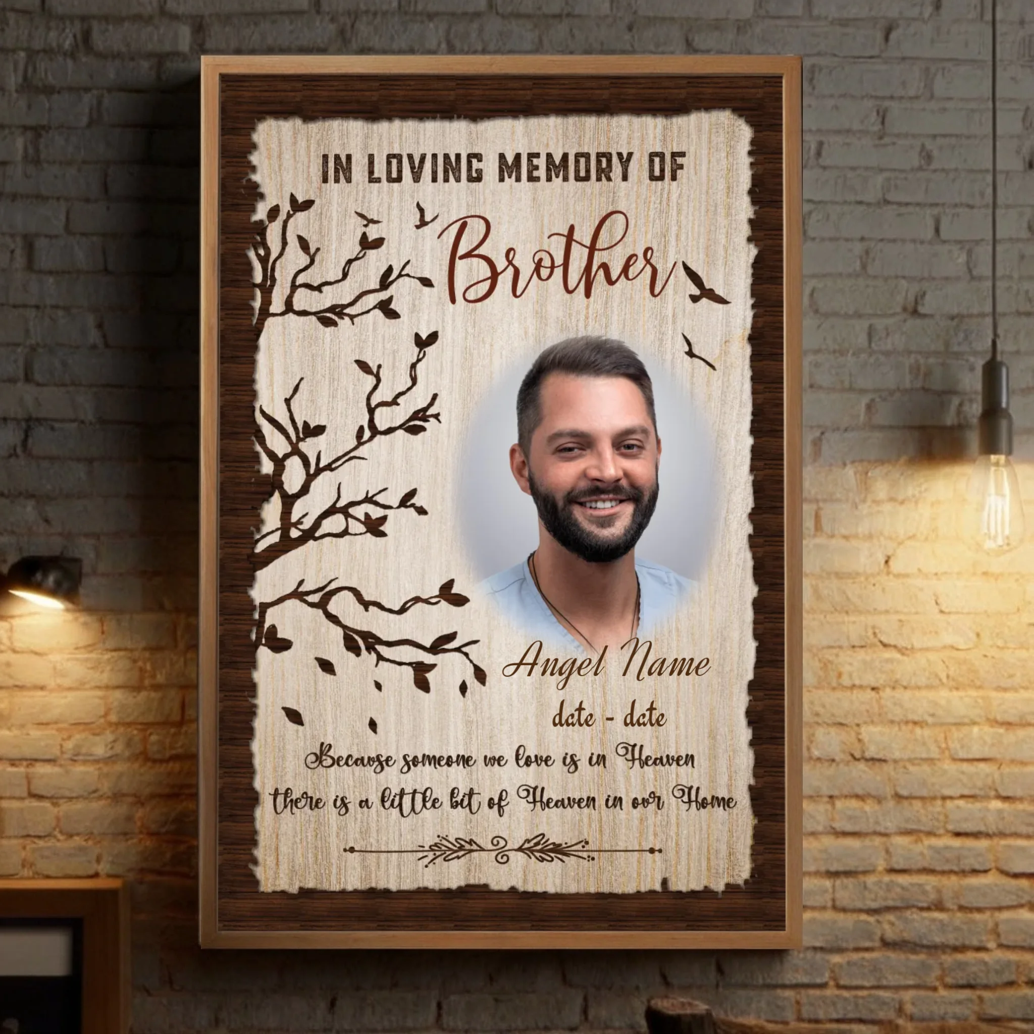 Custom Poster – Gentle Tribute to a Brother or Sister in Heaven - 89Prints