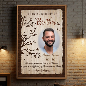 Custom Poster – Gentle Tribute to a Brother or Sister in Heaven - 89Prints