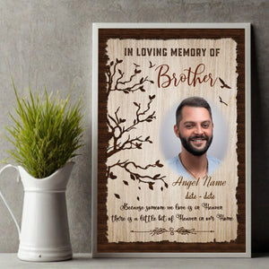 Custom Poster – Gentle Tribute to a Brother or Sister in Heaven - 89Prints