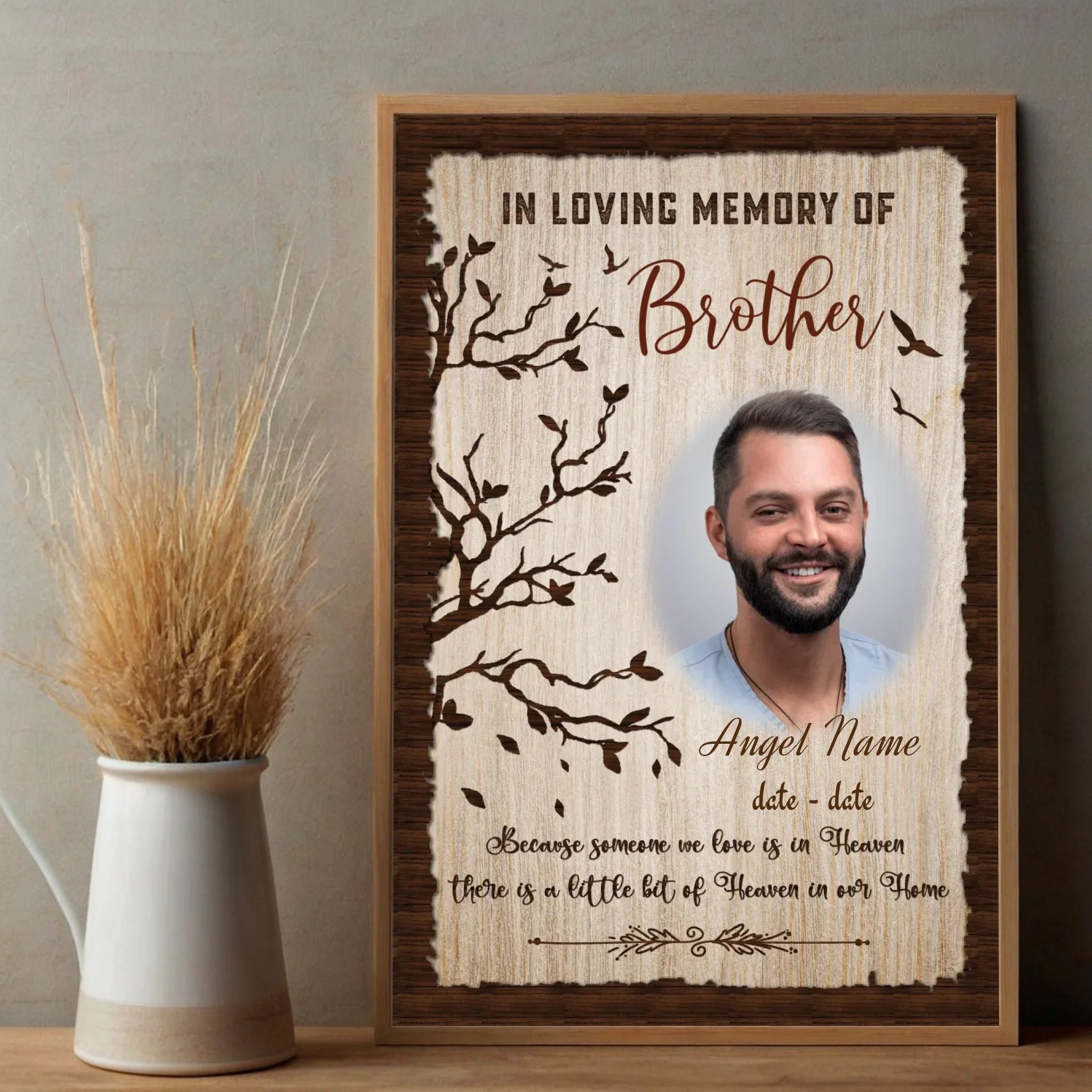 Custom Poster – Gentle Tribute to a Brother or Sister in Heaven - 89Prints