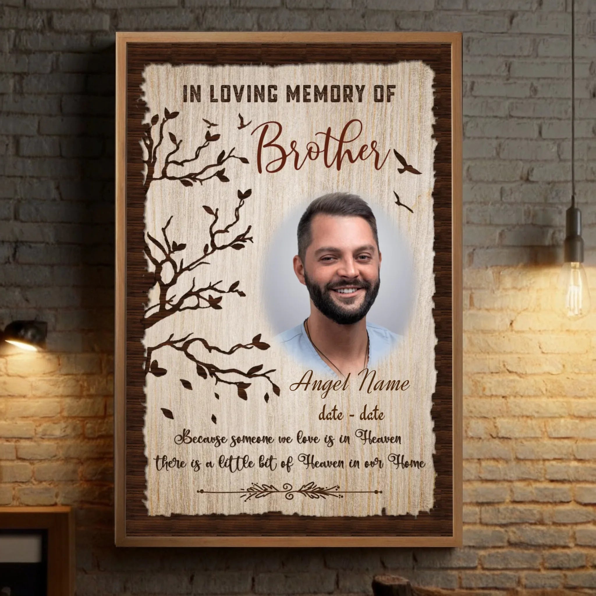 Custom Poster – Gentle Tribute to a Brother or Sister in Heaven - 89Prints
