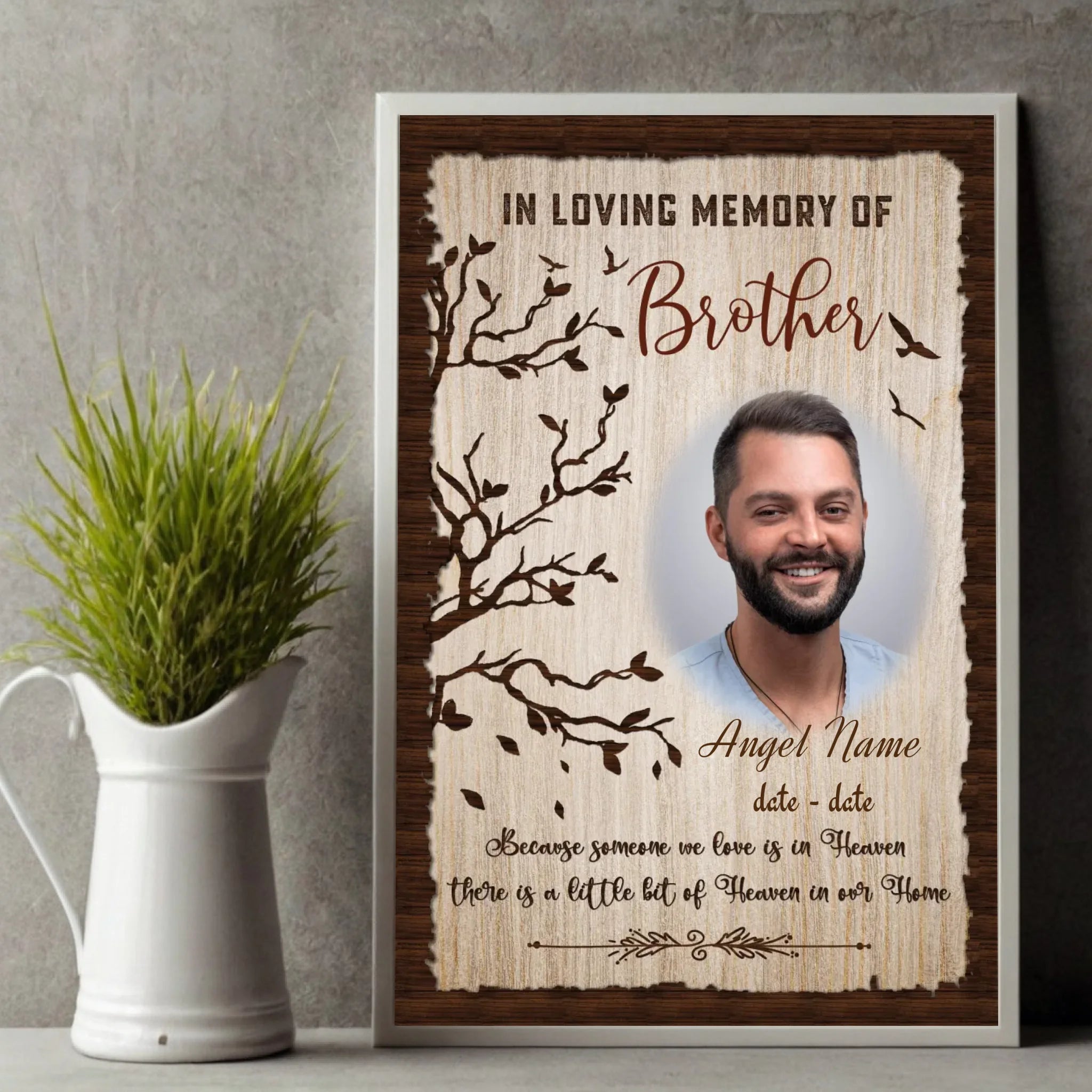 Custom Poster – Gentle Tribute to a Brother or Sister in Heaven - 89Prints