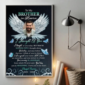 Personalized Memorial Poster – In Loving Memory of Brother/Sister - 89Prints