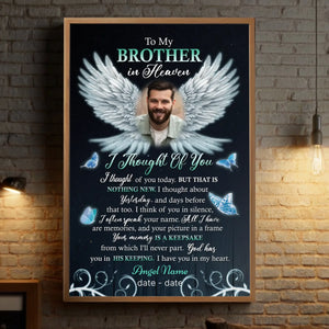 Personalized Memorial Poster – In Loving Memory of Brother/Sister - 89Prints