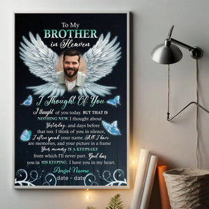 Personalized Memorial Poster – In Loving Memory of Brother/Sister - 89Prints