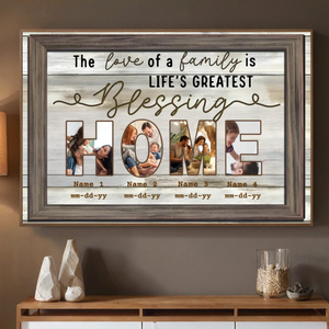 Personalized Family Photo Poster – Home Is Where Our Story Begins - 89Prints