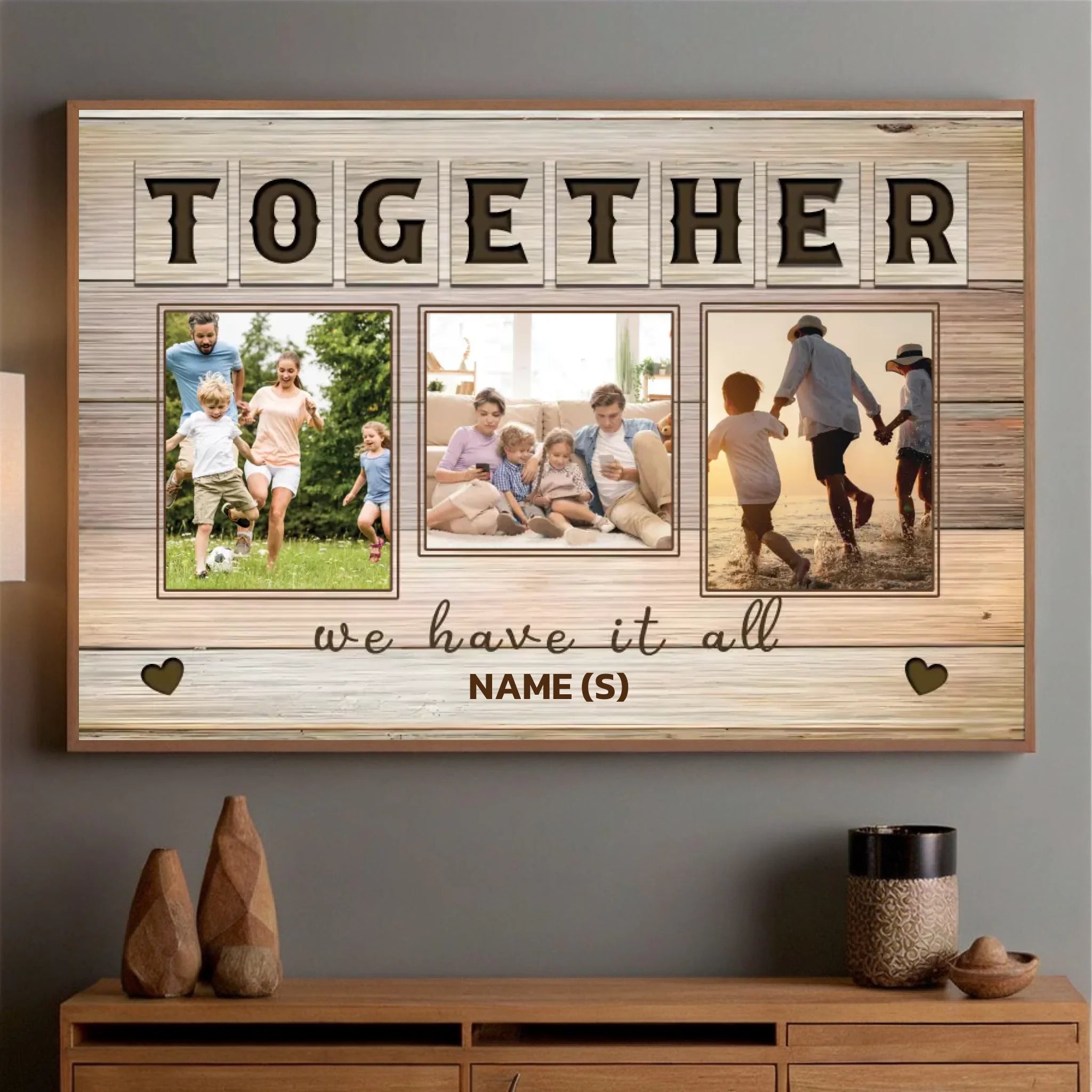 Custom Family Photo Poster – Together Forever, Always Loved - 89Prints