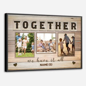 Custom Family Photo Poster – Together Forever, Always Loved - 89Prints