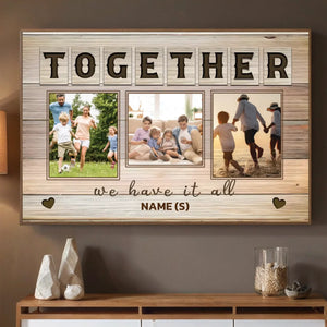 Custom Family Photo Poster – Together Forever, Always Loved - 89Prints