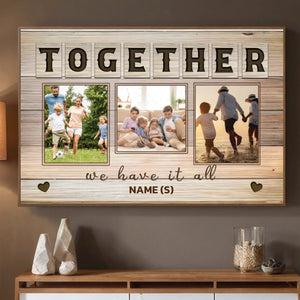 Custom Family Photo Poster – Together Forever, Always Loved - 89Prints