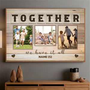 Custom Family Photo Poster – Together Forever, Always Loved - 89Prints