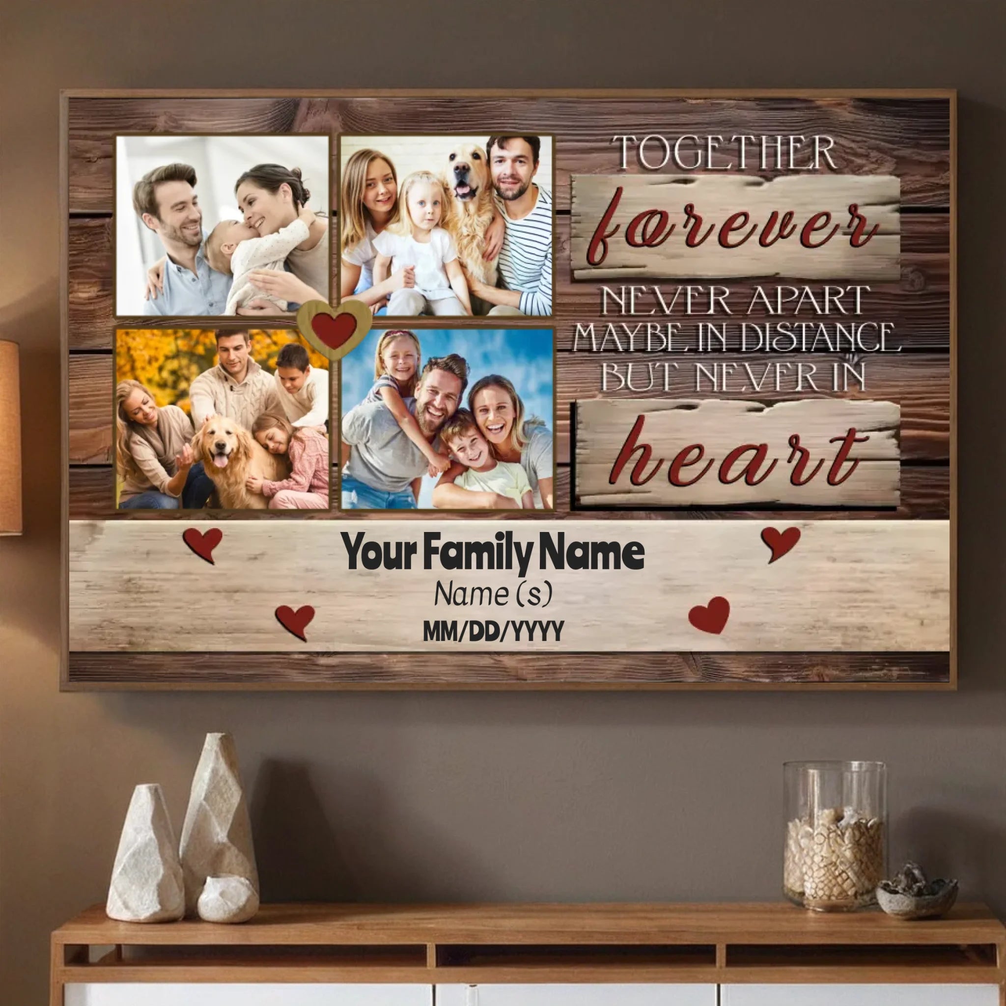 Together Forever – Custom Family Poster Celebrating Lasting Bonds - 89Prints