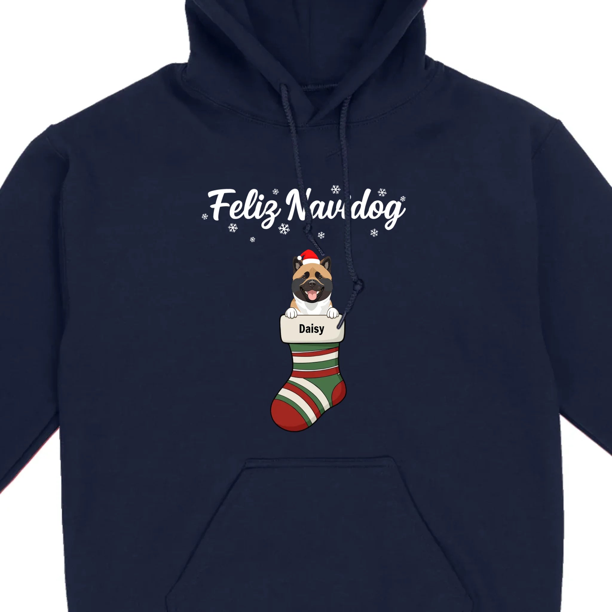 Personalized Christmas Dog Shirt – Feliz Navidog Holiday Tee - 89Prints
