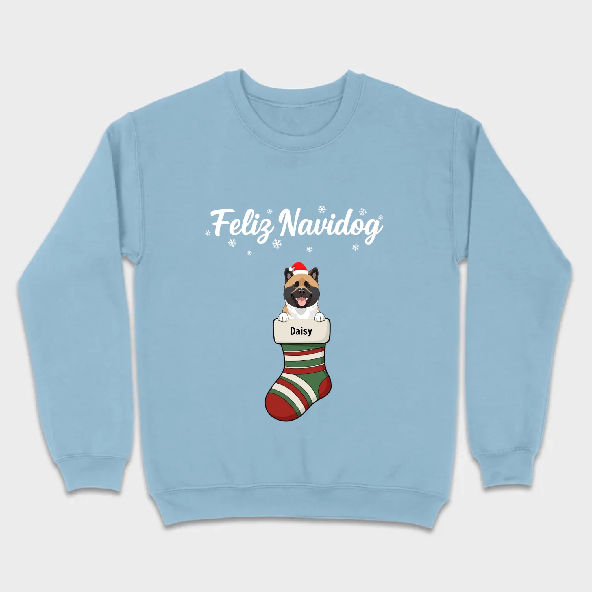 Personalized Christmas Dog Shirt – Feliz Navidog Holiday Tee - 89Prints