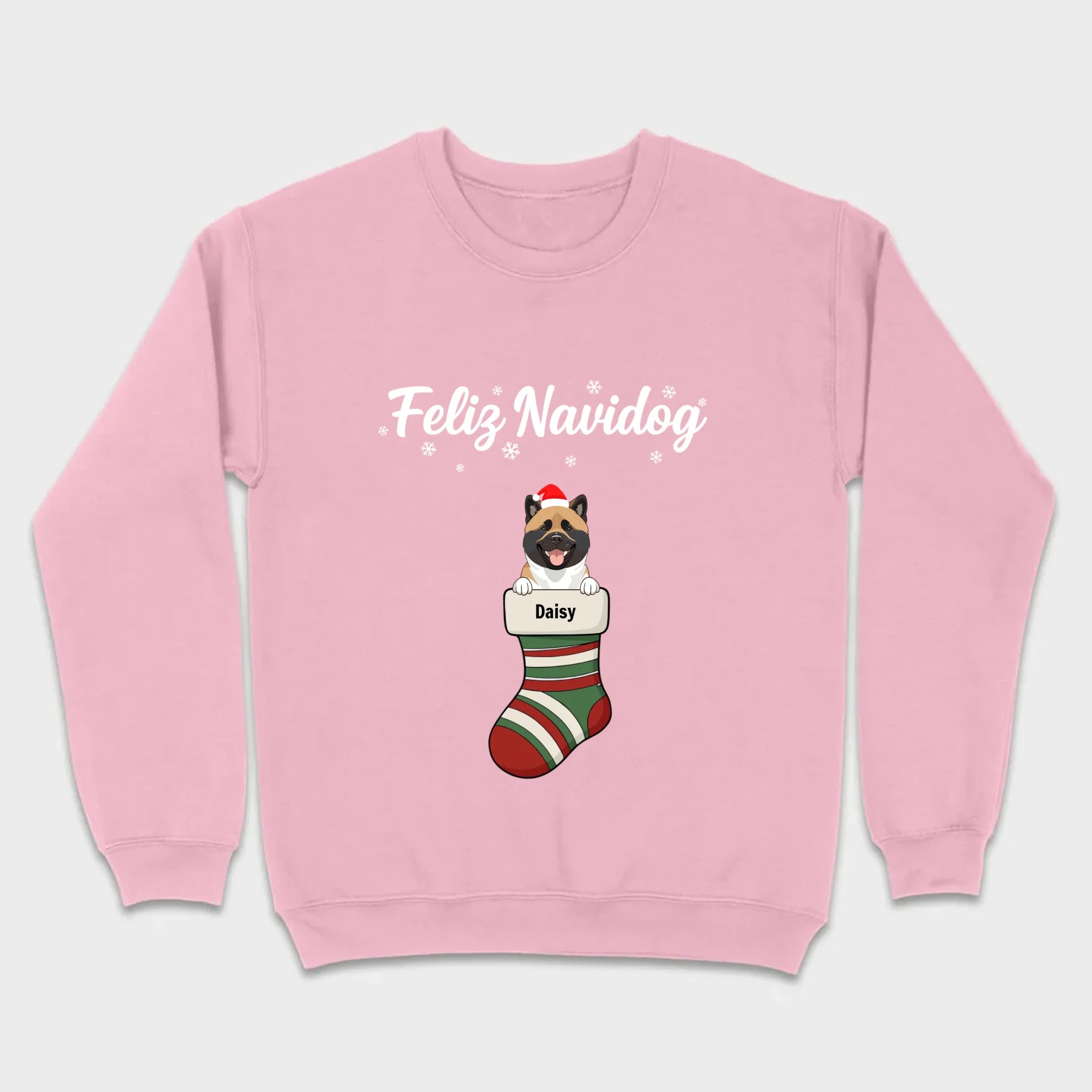 Personalized Christmas Dog Shirt – Feliz Navidog Holiday Tee - 89Prints