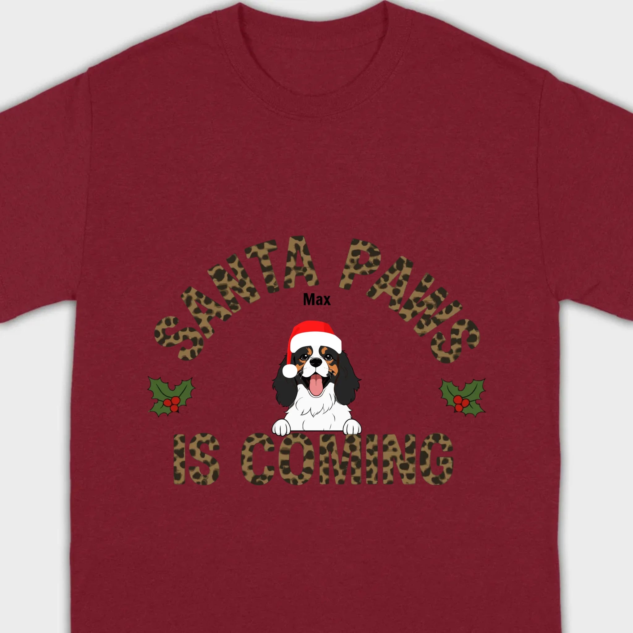 Funny Christmas Shirt – Santa Paws Is Coming Tee for Pet Owners - 89Prints