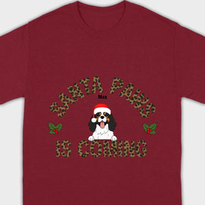 Funny Christmas Shirt – Santa Paws Is Coming Tee for Pet Owners - 89Prints