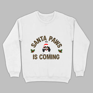 Funny Christmas Shirt – Santa Paws Is Coming Tee for Pet Owners - 89Prints