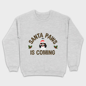 Funny Christmas Shirt – Santa Paws Is Coming Tee for Pet Owners - 89Prints
