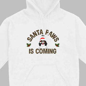 Funny Christmas Shirt – Santa Paws Is Coming Tee for Pet Owners - 89Prints