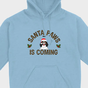 Funny Christmas Shirt – Santa Paws Is Coming Tee for Pet Owners - 89Prints