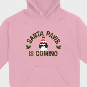 Funny Christmas Shirt – Santa Paws Is Coming Tee for Pet Owners - 89Prints