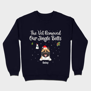 Funny Pet Owner Christmas Shirt – The Vet Removed Our Jingle Bells - 89Prints
