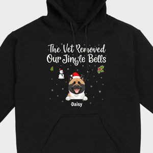 Funny Pet Owner Christmas Shirt – The Vet Removed Our Jingle Bells - 89Prints