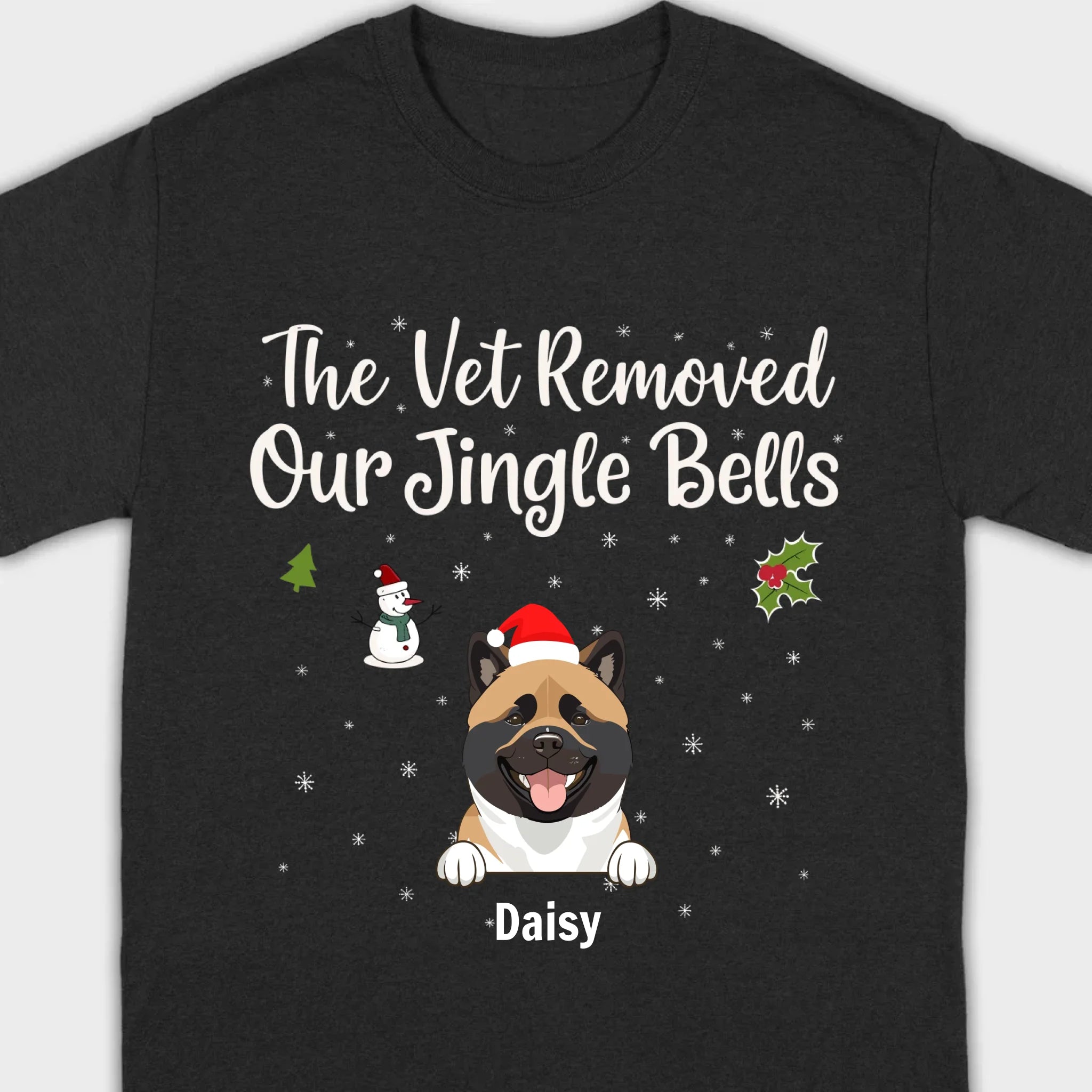 Funny Pet Owner Christmas Shirt – The Vet Removed Our Jingle Bells - 89Prints