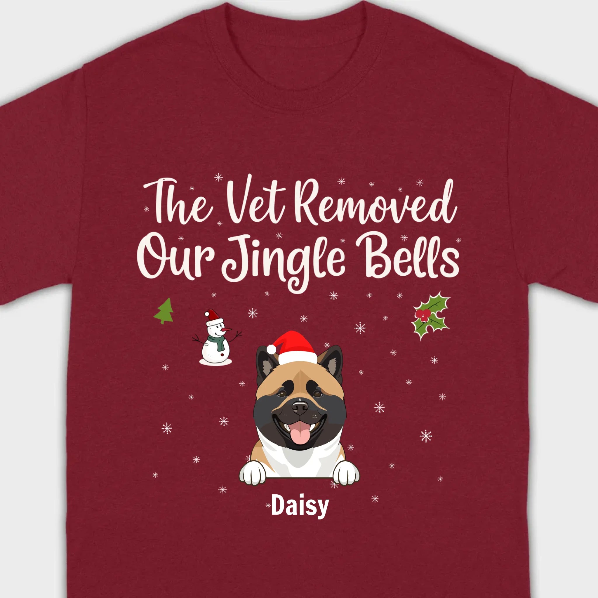 Funny Pet Owner Christmas Shirt – The Vet Removed Our Jingle Bells - 89Prints