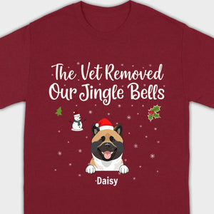 Funny Pet Owner Christmas Shirt – The Vet Removed Our Jingle Bells - 89Prints